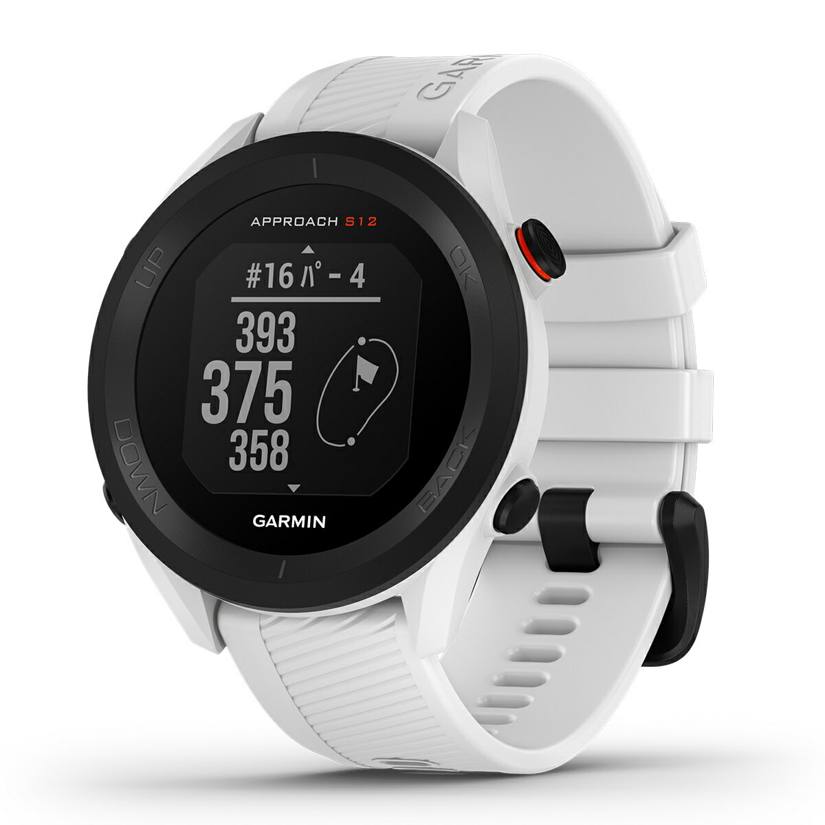 ガーミン GARMIN スマートウォッチ Approach S12 White アプローチ S12 ホワイト ゴルフ GPS ウェアラブル 腕時計 メンズ レディース 010-02472-22