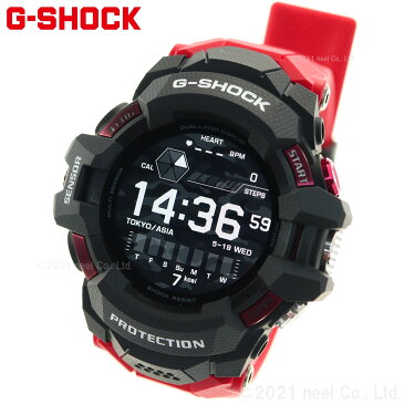 【10%OFFクーポン&店内ポイント最大41倍!本日限定!】G-SHOCK Gショック G-SQUAD PRO GSW-H1000-1A4JR メンズ 腕時計 GPS スマートウオッチ デジタル レッド ブラック 国内正規品 カシオ ジースクワッド プロ