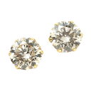 【店内ポイント最大42倍!本日限定!】ダイヤモンド ピアス 1.0カラット 1.0ct イエローゴールド 18金 K18 DAPE-173YG UGL鑑別カード付