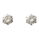 【店内ポイント最大42倍!本日限定!】ダイヤモンド ピアス 0.5カラット 0.5ct プラチナ DTISK05U UGL鑑別カード付