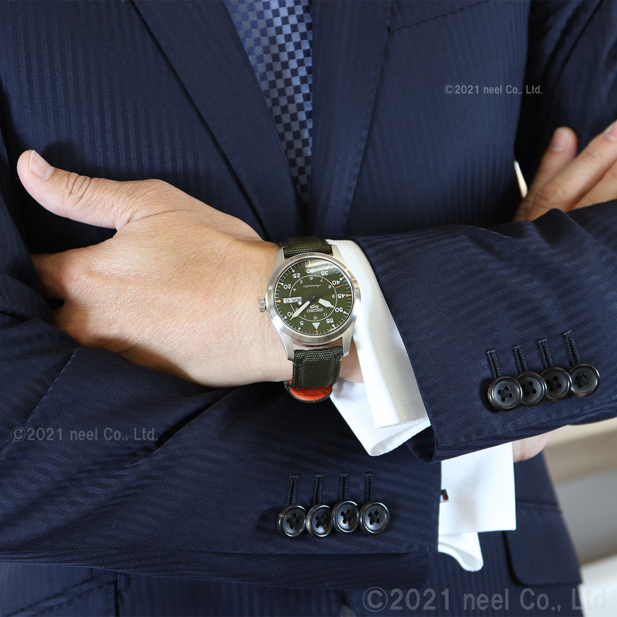 【最大5000ptバック！14日10時〜】セイコー5スポーツ SEIKO 5 SPORTS SBSA141 ストリート MA-1 自動巻き メカニカル 10気圧防水 StreetStyle 腕時計 メンズ カーキ