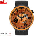 スウォッチ 腕時計（メンズ） swatch スウォッチ 腕時計 SB01B127 メンズ レディース オリジナルズ ビッグボールド ウープス オレンジ ブラック BIG BOLD PLANETS OOPS！