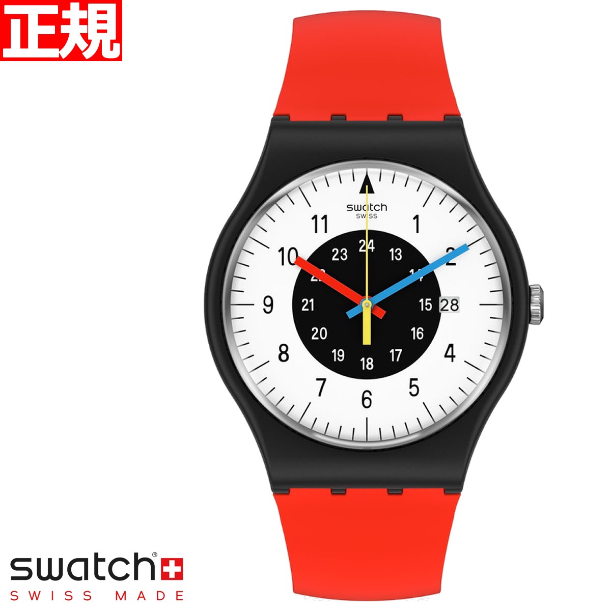 スウォッチ 腕時計（メンズ） swatch スウォッチ 腕時計 SO32B401 メンズ レディース オリジナルズ ルージュ＆ノアール ニュー・ジェント 1984 RELOADED ROUGE ＆ NOIR New Gent