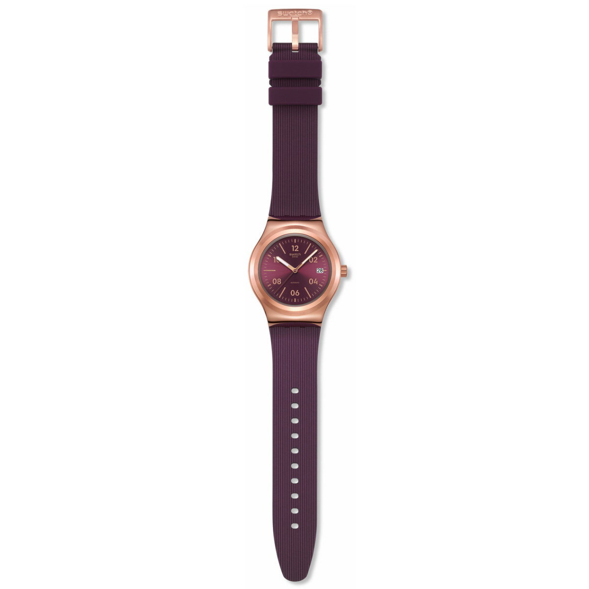 swatch スウォッチ 腕時計 レディース アイロニー IRONY BURGUNDY STORY 自動巻き YIG401【2025 新作】