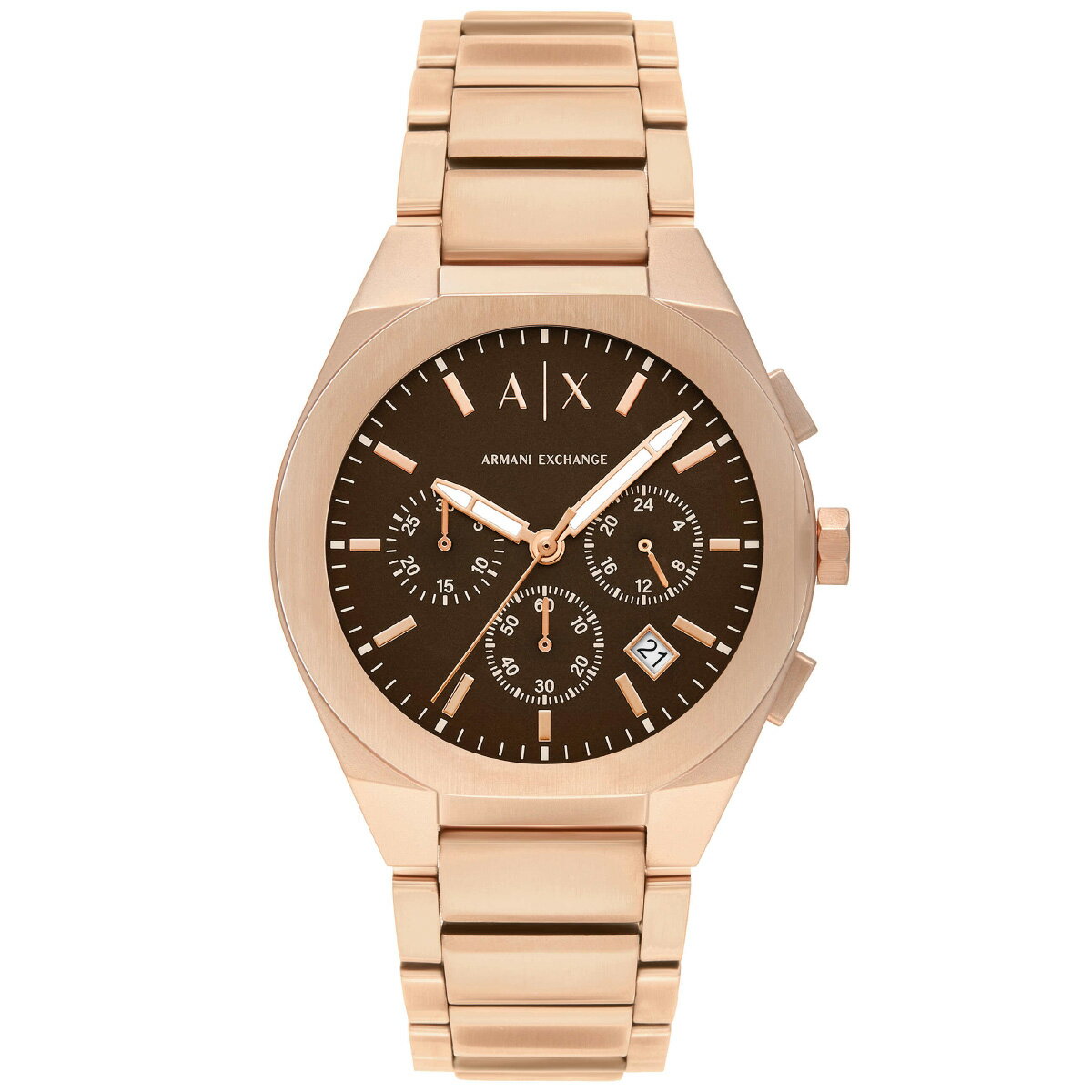 【10%OFFクーポン！＆店内ポイント最大42倍！11月1日！】A|X アルマーニ エクスチェンジ ARMANI EXCHANGE 腕時計 メンズ クロノグラフ ローズゴールドトーン ステンレススチールウォッチ AX4188【2025 新作】
