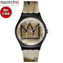 スウォッチ 腕時計（メンズ） swatch スウォッチ UNTITLED BY JEAN-MICHEL BASQUIAT 無題 腕時計 SUOZ355 Swatch Art Journey