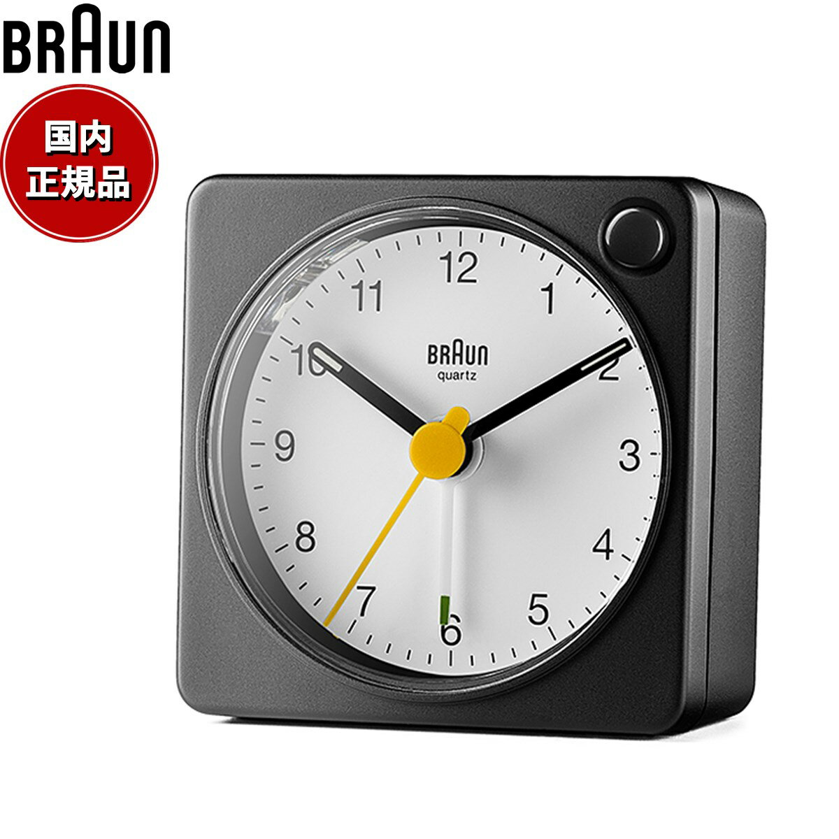 【2000円OFFクーポン！＆店内ポイント最大61倍！マラソン限定！】BRAUN ブラウン アラームクロック BC02XBW アナログ 目覚まし時計 置時計 Alarm Clock 57mm ブラック ホワイト