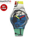 swatch XEHb` rv Y fB[X IWiY j[WFg NEW GENT LEGER'S TWO WOMEN HOLDING FLOWERS SUOZ363y2024 Vz