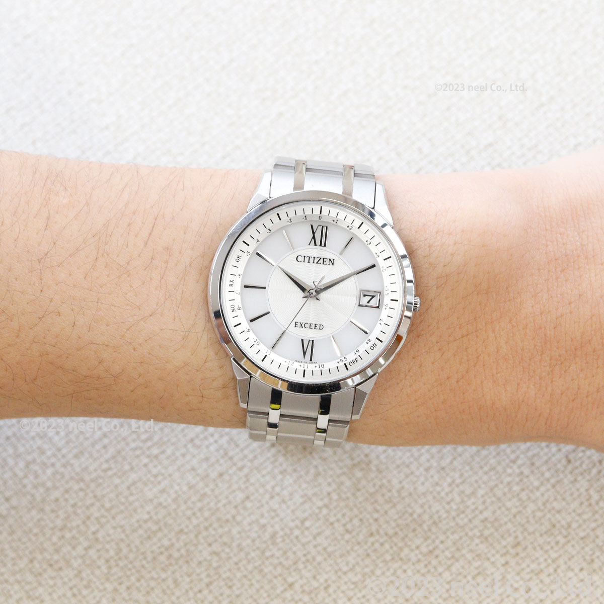 【店内ポイント最大41倍！本日限定！】【選べるノベルティー付き】シチズン エクシード CITIZEN EXCEED エコドライブ 電波時計 腕時計 メンズ ダイレクトフライト CB1140-61D