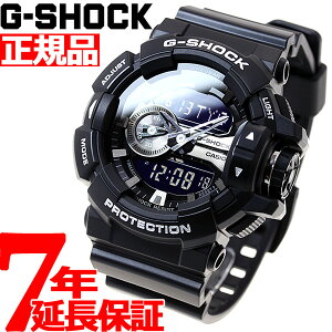 【5日0時〜！最大2000円OFFクーポン＆店内ポイント最大59.5倍！5日23時59分まで】G-SHOCK ブラック 腕時計 メンズ アナデジ GA-400GB-1AJF