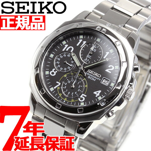 楽天neelセレクトショップ【店内ポイント最大39倍！5月30日！】セイコー逆輸入 SEIKO 腕時計 クロノグラフ ブラック SND195