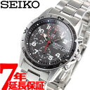 【10%OFFクーポン！＆店内ポイント最大41倍！5月5日！】セイコー逆輸入 クロノグラフ ブラック SEIKO 腕時計 メンズ SND375