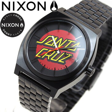 【本日限定！店内ポイント最大54倍！15日23時59分まで】ニクソン NIXON タイムテラー サンタクルーズ コラボモデル TIME TELLER 腕時計 メンズ レディース BLACK/SANTA CRUZ NA0452895-00