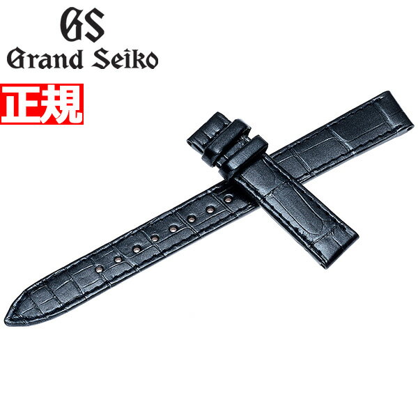 【10%OFFクーポン！＆店内ポイント最大41倍！5月18日！】グランドセイコー GRAND SEIKO 替えバンド ベルト レディース パールブラック クロコダイル 15mm R4J15BC