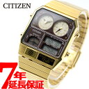 店内ポイント最大43倍 4月28日 シチズン アナデジテンプ CITIZEN ANA-DIGI TEMP 復刻モデル 腕時計 メンズ レディース ゴールド JG2103-72X