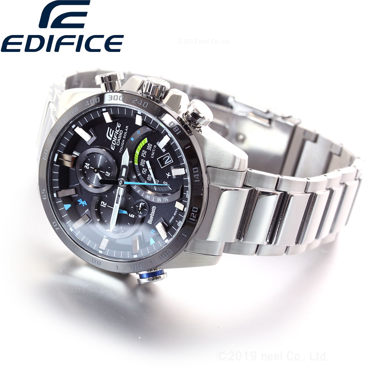 【10%OFFクーポン＆店内ポイント最大41倍！本日限定！】カシオ エディフィス CASIO EDIFICE Bluetooth ブルートゥース 対応 ソーラー 腕時計 メンズ TIME TRAVELLER タフソーラー EQB-501XDB-1AJF