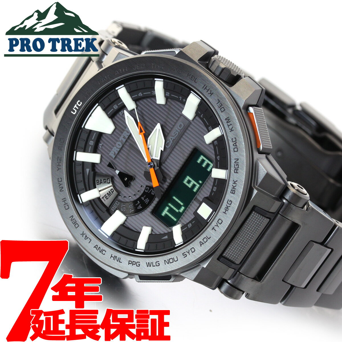  ץȥå ޥʥ CASIO PRO TREK MANASLU  顼 Ȼ ӻ  ʥǥ ե顼 PRX-8000YT-1JF