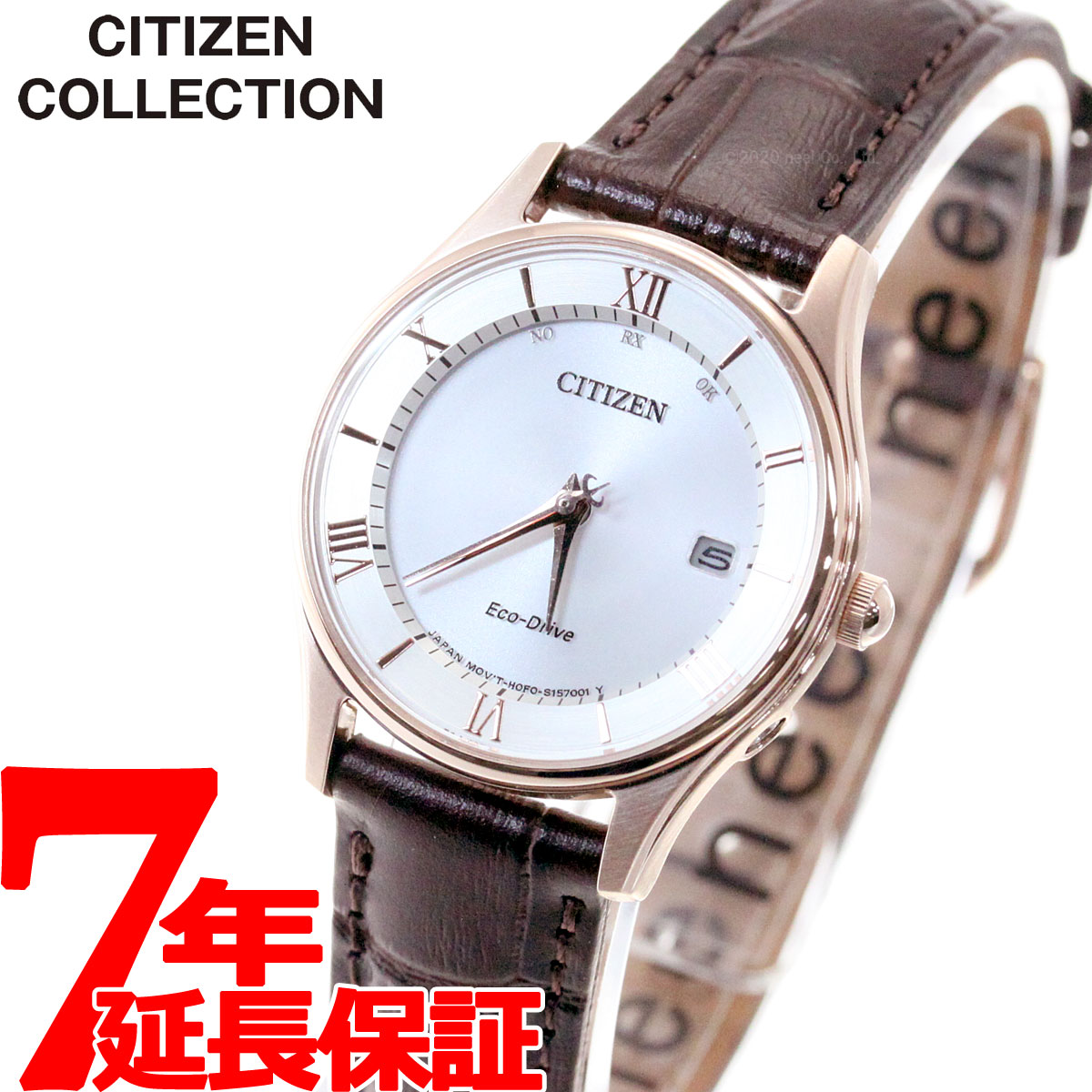 【店内ポイント最大38倍！本日限定！】シチズンコレクション CITIZEN COLLECTION エコドライブ ソーラー 電波時計 腕時計 レディース 薄型シリーズ ES0002-06A