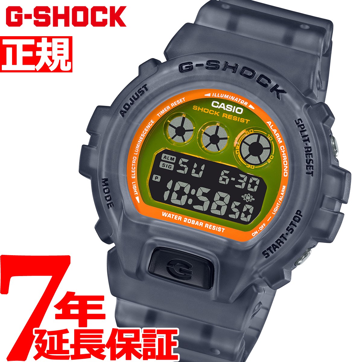 腕時計, メンズ腕時計 2000OFF56G-SHOCK G Color Skeleton DW-6900LS-1JF