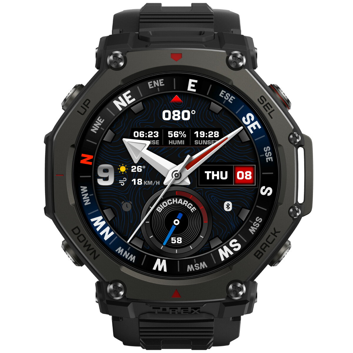 【最大2000円OFFクーポン＆ポイントさらに+5倍】【選べるノベルティー付き】アマズフィット AMAZFIT スマートウォッチ T-Rex 3 Pro 48mm タクティカルブラック 腕時計 メンズ レディース GPS ウェアラブル SP170078-C239【2025 新作】 - Image 2