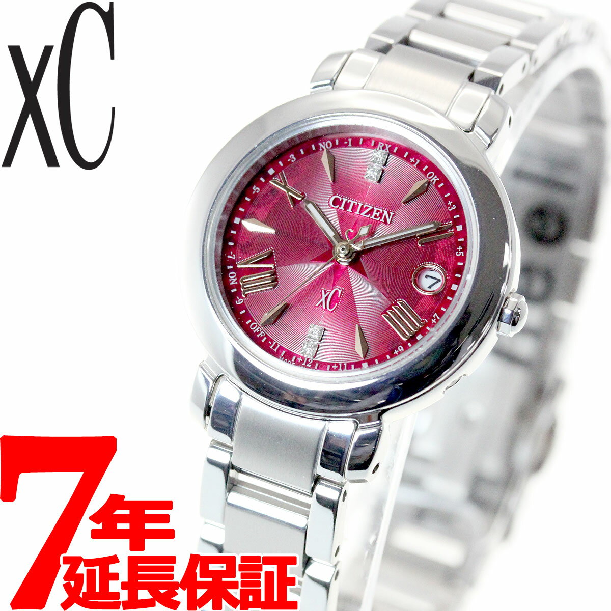 【5日0時〜！店内ポイント最大36.5倍！5日23時59分まで】CITIZEN JOUNETSU COLLECTION xC シチズン クロスシー エコドライブ 電波時計 Titania Happy Flight 限定モデル 腕時計 レディース ES9440-51X【2020 新作】