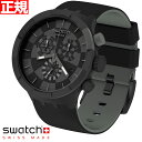 スウォッチ 腕時計（メンズ） swatch スウォッチ 腕時計 メンズ レディース オリジナルズ ビックボールド クロノ チェックポイント・ブラック Originals Big Bold Chrono CHECKPOINT BLACK SB02B400