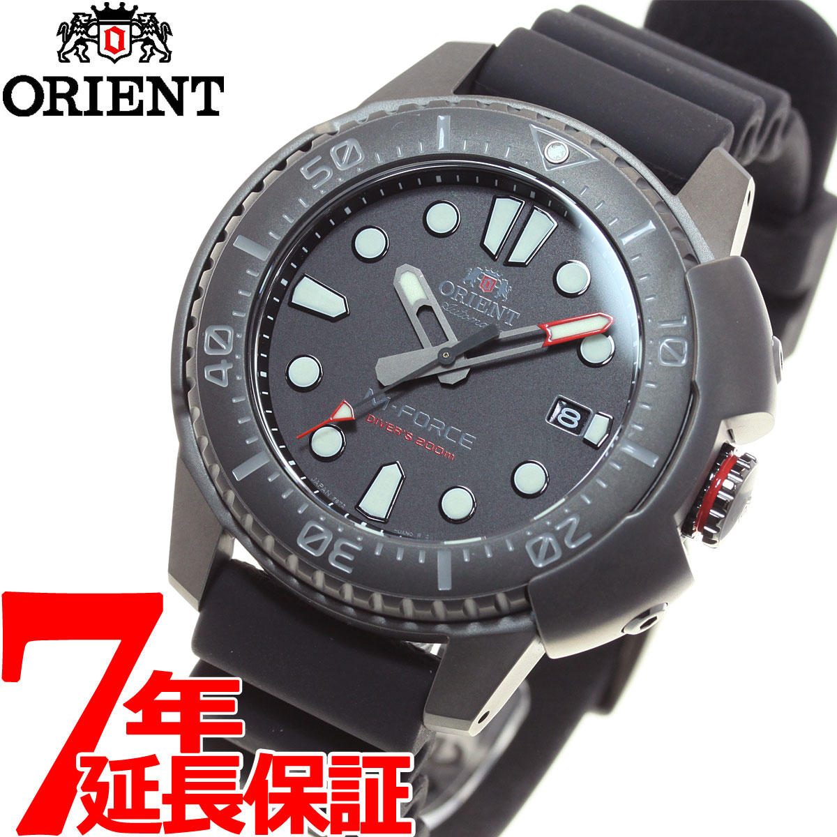 【店内ポイント最大38倍！本日限定！】オリエント ORIENT M-FORCE エムフォース オリエント70周年記念モデル 腕時計 メンズ 自動巻き 機械式 スポーツ SPORTS RN-AC0L03B