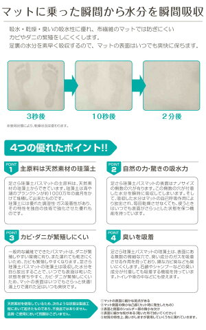【トレードワン】足さら珪藻土バスマット60×40cm【マット】【脱衣所マット】