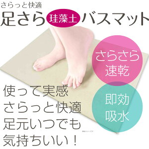 【トレードワン】足さら珪藻土バスマット60×40cm【マット】【脱衣所マット】