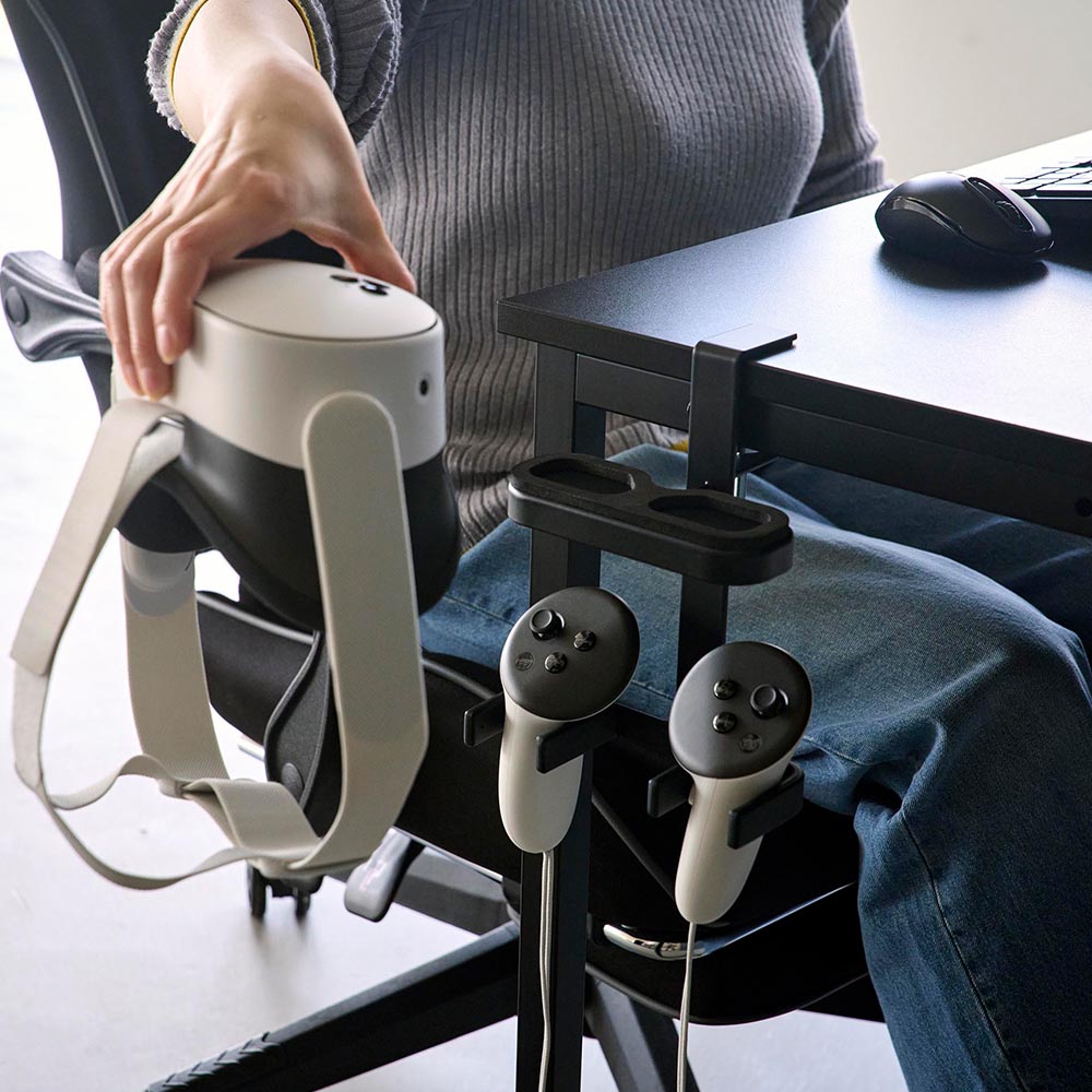 [ smart デスク横VRゴーグル＆コントローラー収納ラック スマート ] 山崎実業 スマ...