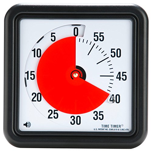 タイムタイマー(TIME TIMER) 勉強タイマー60分 19cm 学習アラーム TTA1-W　並行輸入品