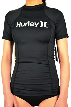 【2020春夏モデル】 HURLEY WOMEN'S ハーレー S/S ラッシュガード ONE & ONLY 半袖 ラッシュガード 紫外線対策 UPF50+ UVカット レディース サーフィン SURFING