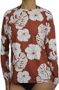 【2021春夏モデル】 ROXY ロキシー L/S ラッシュガード GARDEN TRIP 長袖 ラッシュガード 紫外線対策 UPF50+ UVカット レディー...