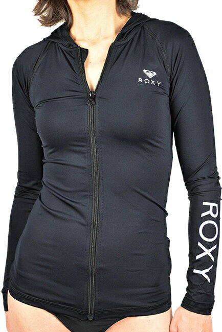 ロキシー パーカー レディース ROXY ロキシー L/S ラッシュガード NEW ESSENTIALS HOODIE ZIPPED 長袖 ラッシュガード ラッシュパーカー 紫外線対策 UPF50+ UVカット レディース サーフィン SURFING