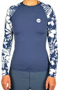 ROXY ロキシー L/S ラッシュガード OCEANSIDE RAGLAN 長袖 ラッシュガード 紫外線対策 UPF50+ UVカット レディース サーフィン...