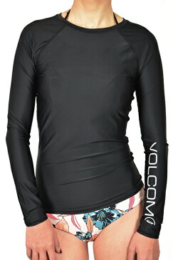 VOLCOM WOMEN'S (ボルコム) L/S ラッシュガード SIMPLY SOLID 長袖ラッシュガード レディース サーフィン SURFING