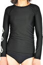 VOLCOM WOMEN'S ボルコム L/S ラッシュガード SIMPLY CORE 長袖ラッシュガード 紫外線対策 UPF50+ UVカット レディース サーフィン SURFING