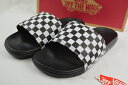 VANS バンズ ヴァンズ LA COSTA SLIDE-ON SANDAL シャワーサンダル (CHECKERBOARD) TRUE WHITE/BLACK ...