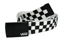 VANS バンズ ヴァンズ DEPPSTER II WEB BELT ベルト GIベルト ガチャベルト BLACK/WHITE SKATEBOARDING スケートボード SURFING サーフィン