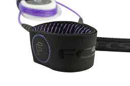 FCS エフシーエス FREEDOM HELIX LEASH - ALL ROUND 6 (SHORT用) フリーダム ヘリックス リーシュ PURPLE/BLACK サーフィン SURFING