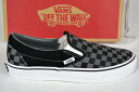 VANS バンズ ヴァンズ CLASSIC SLIP ON US LIMITED EDITION US限定 スリップオン スリッポン スニーカー BLACK/PEWTER CHECKERBOARD スケートボード SKATEBOARDING サーフィン SURFING