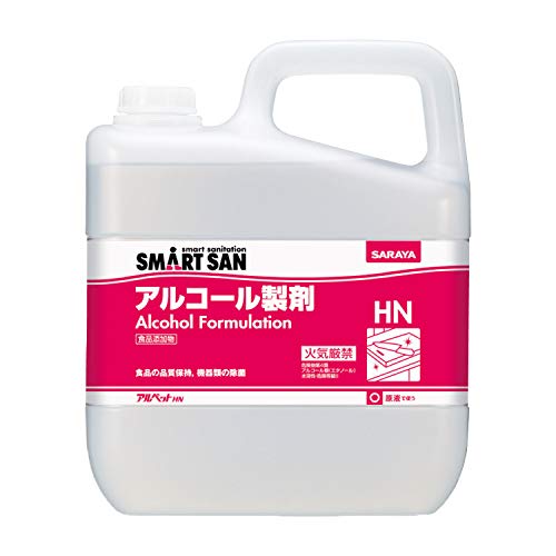 サラヤ 食品添加物アルコール製剤 アルペットHN 5L 40