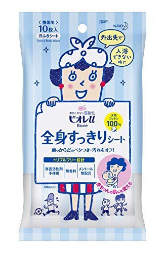 花王 ビオレu 全身すっきりシート 携帯用 10枚入 × 24個セット