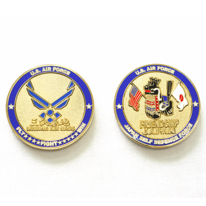 米軍グッズ メダル アメリカ空軍 U.S AIR FORCE 三沢基地 日米友好 フレンドシップ チャレンジコイン 「燦吉 さんき…