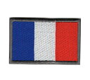 自衛隊グッズ ワッペン 国旗 フランス 4.8×8 ベルクロ付「燦吉 さんきち SANKICHI」