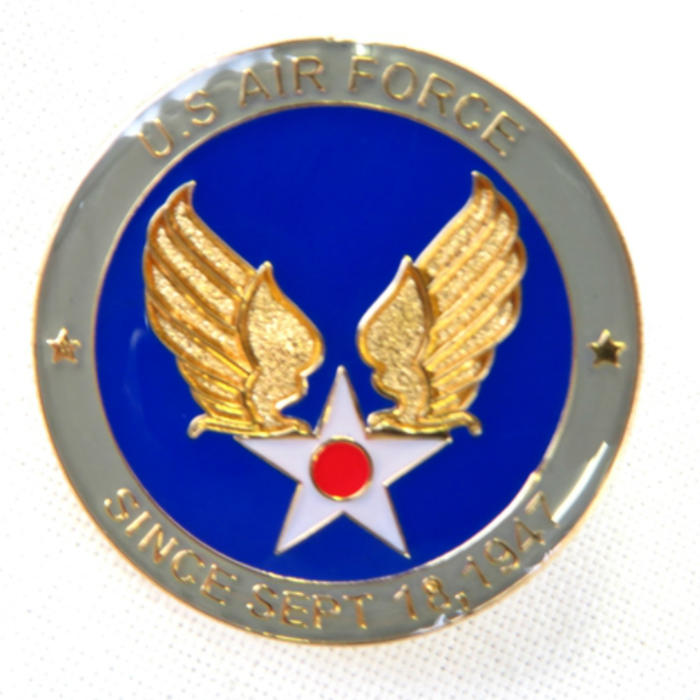 米軍グッズ ピンバッジ アメリカ空軍 U.S.AIRFORCE「燦吉 さんきち SANKICHI」