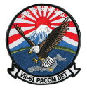 米軍グッズ ワッペン アメリカ海軍 U.S.NAVY 厚木航空基地 VR-61 PACOM DET ベルクロ付「燦吉 さんきち SANKICHI」