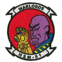 米軍グッズ ワッペン アメリカ海軍 U.S.NAVY 厚木航空基地 WARLORDS HSM-51 Thanos ベルクロ付 「燦吉 さんきち SANKICHI」