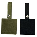 自衛隊グッズ ワッペンホルダー 鞄の持手に付けられる 正方形 全2種「燦吉 さんきち SANKICHI」