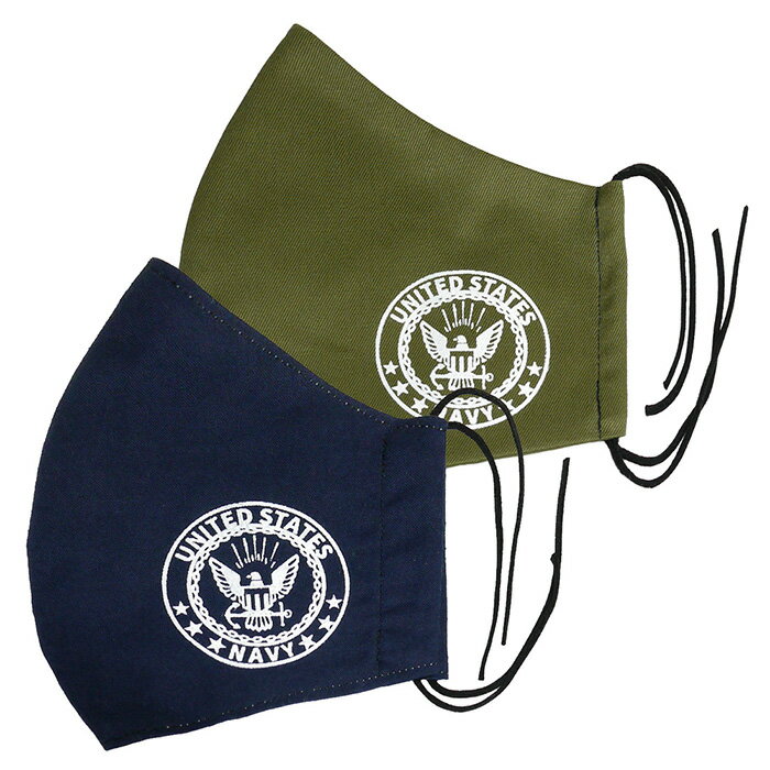 米軍グッズ マスク アメリカ海軍 U.S.NAVY 布マスク 全2種 「燦吉 さんきち SANKICHI」